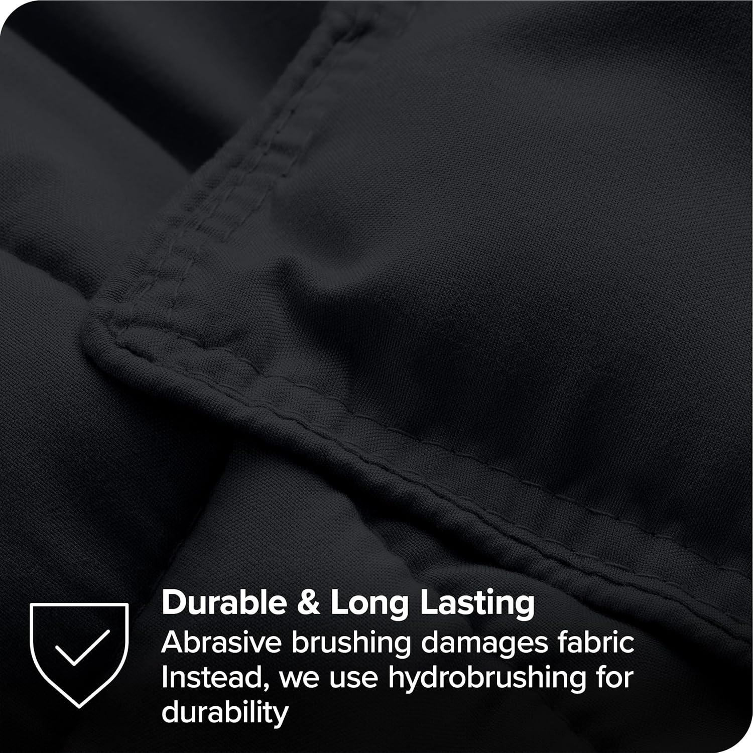 Upluxius BlackGrey Full XL 7-Piece Bed-In-A-Bag Comforter Set