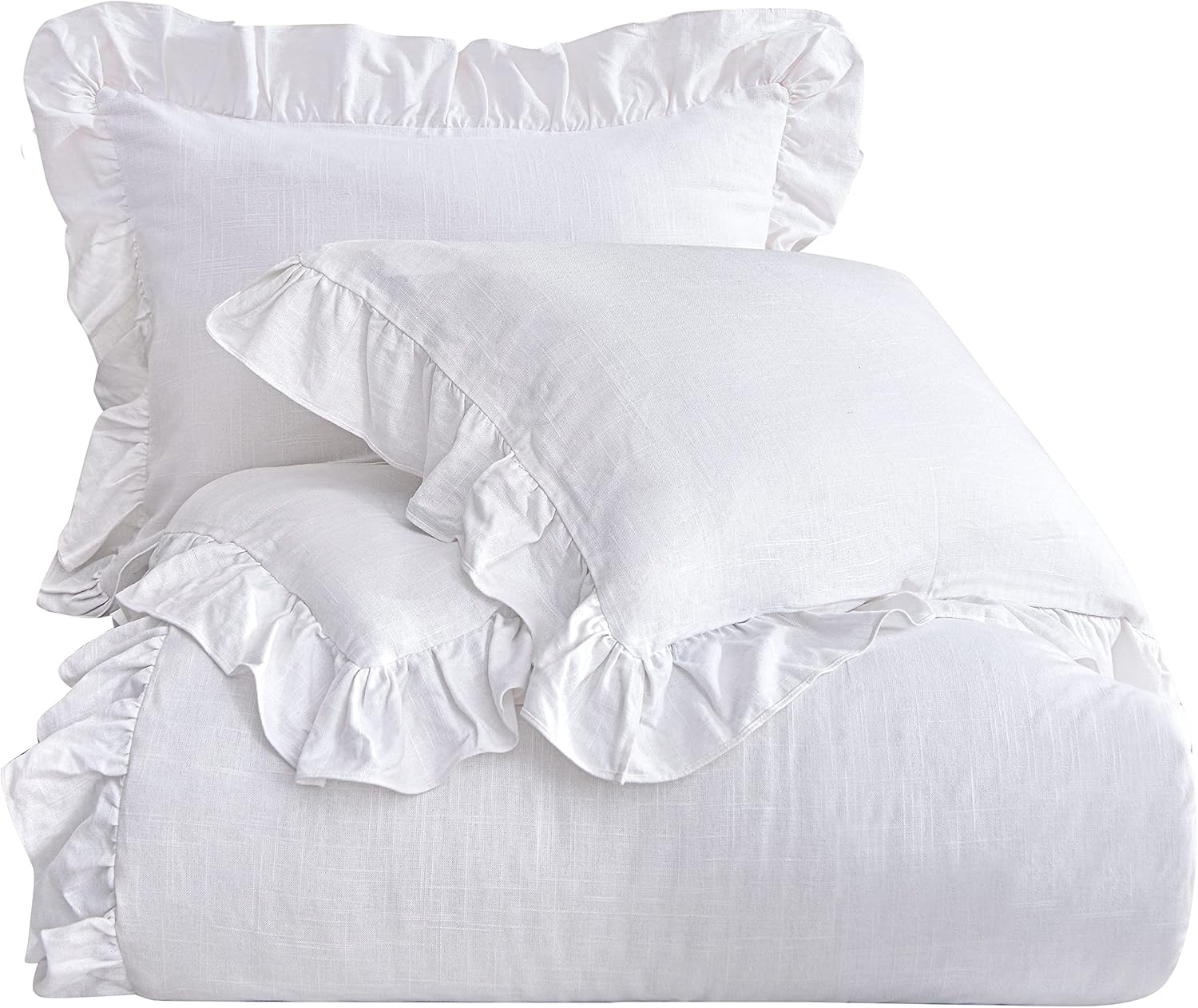 HiEnd Accents Lily Washed Linen Comforter Set 1