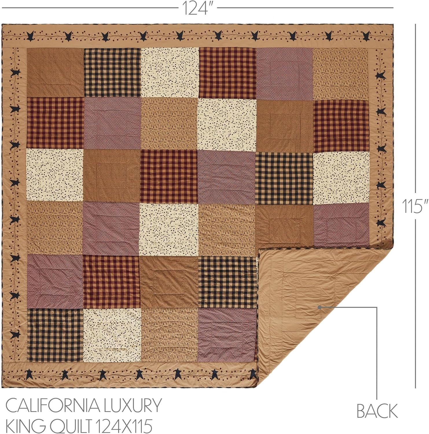 VHC Brands Pip Vinestar 3 Piece Quilt Set