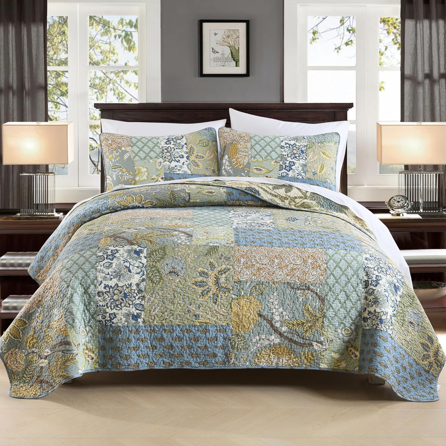 Etwel King Quilt Bedding Set Patchwork