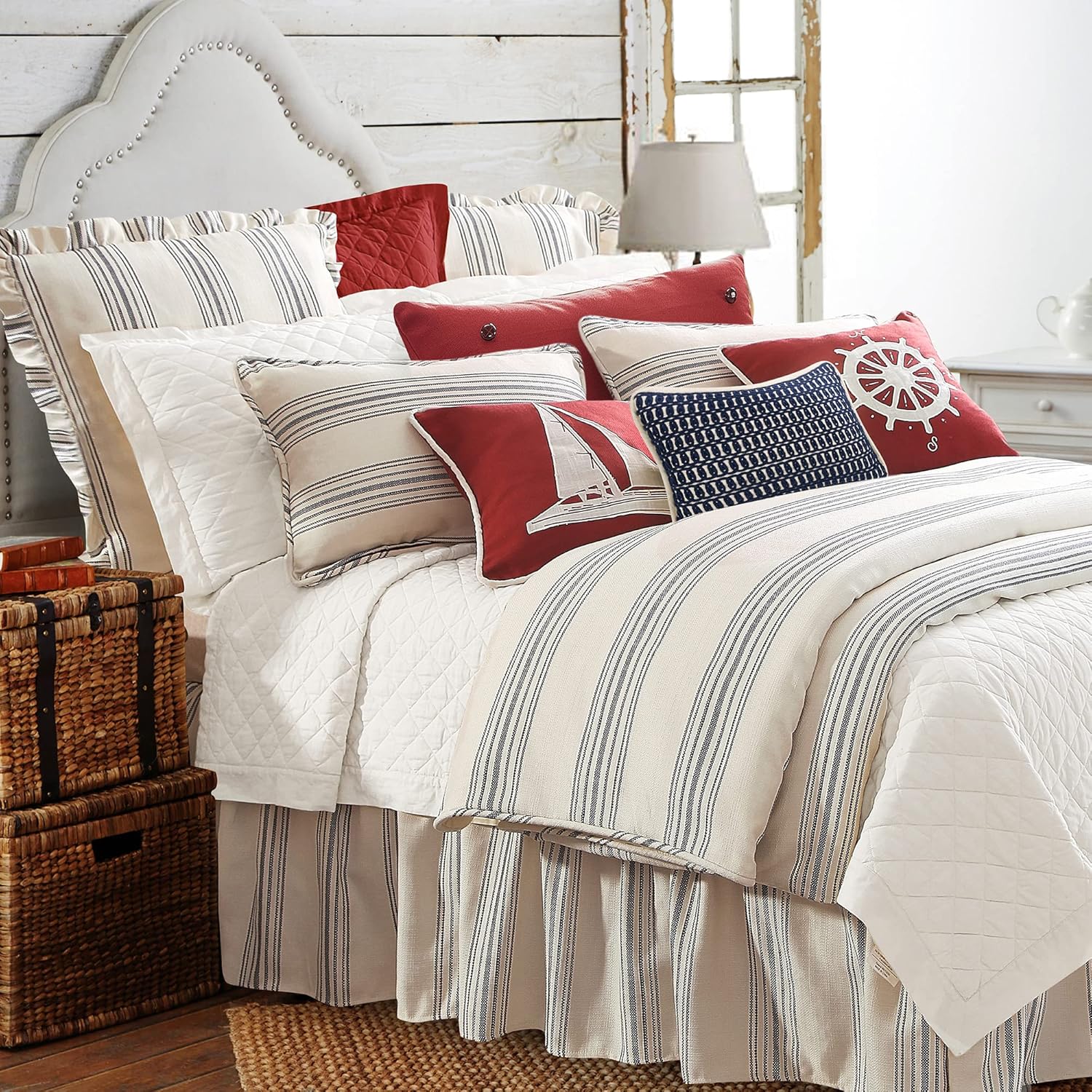 HiEnd Accents Prescott Farmhouse Comforter Set 3 Piece