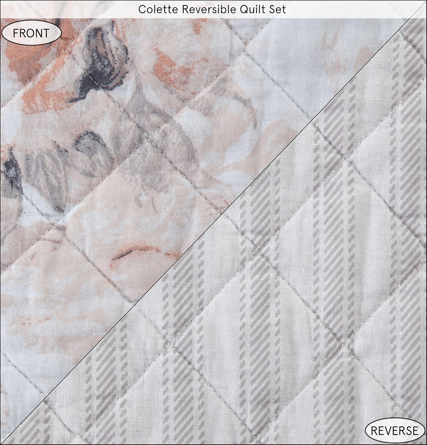 HiEnd Accents Colette 3 Piece Quilt Set Super King