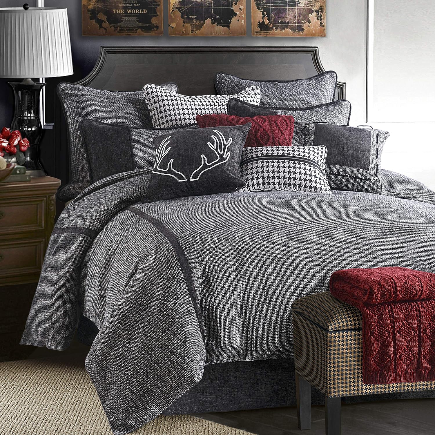 HiEnd Accents Hamilton 4 Piece Comforter Set