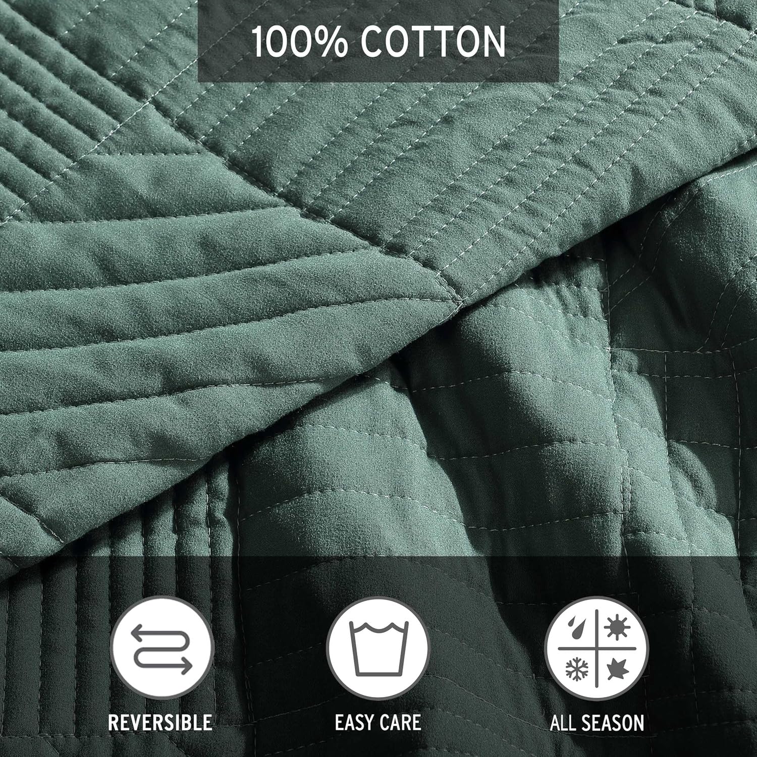 Eddie Bauer King Quilt Set - Soft Reversible Bedding with Matching Shams