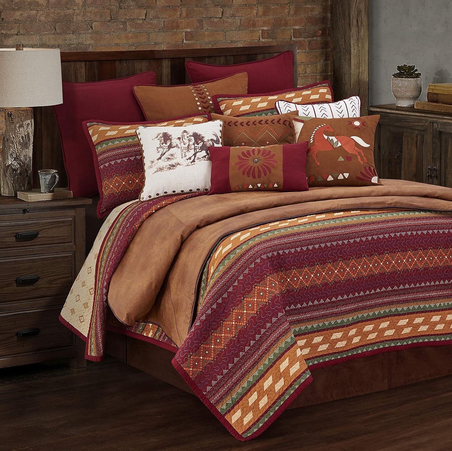H HIEND ACCENTS Super King Quilt Set with Pillow Shams