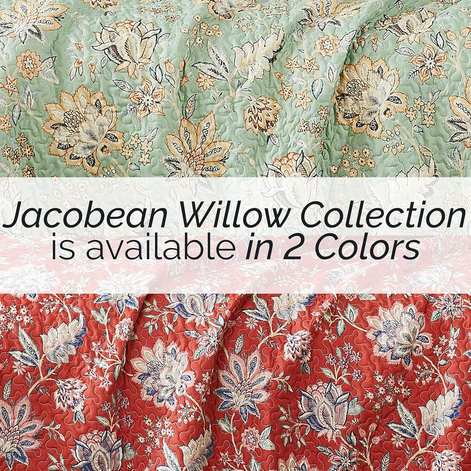 Southshore Oversized King Quilt Bedding Set 7-Pieces Sage Green