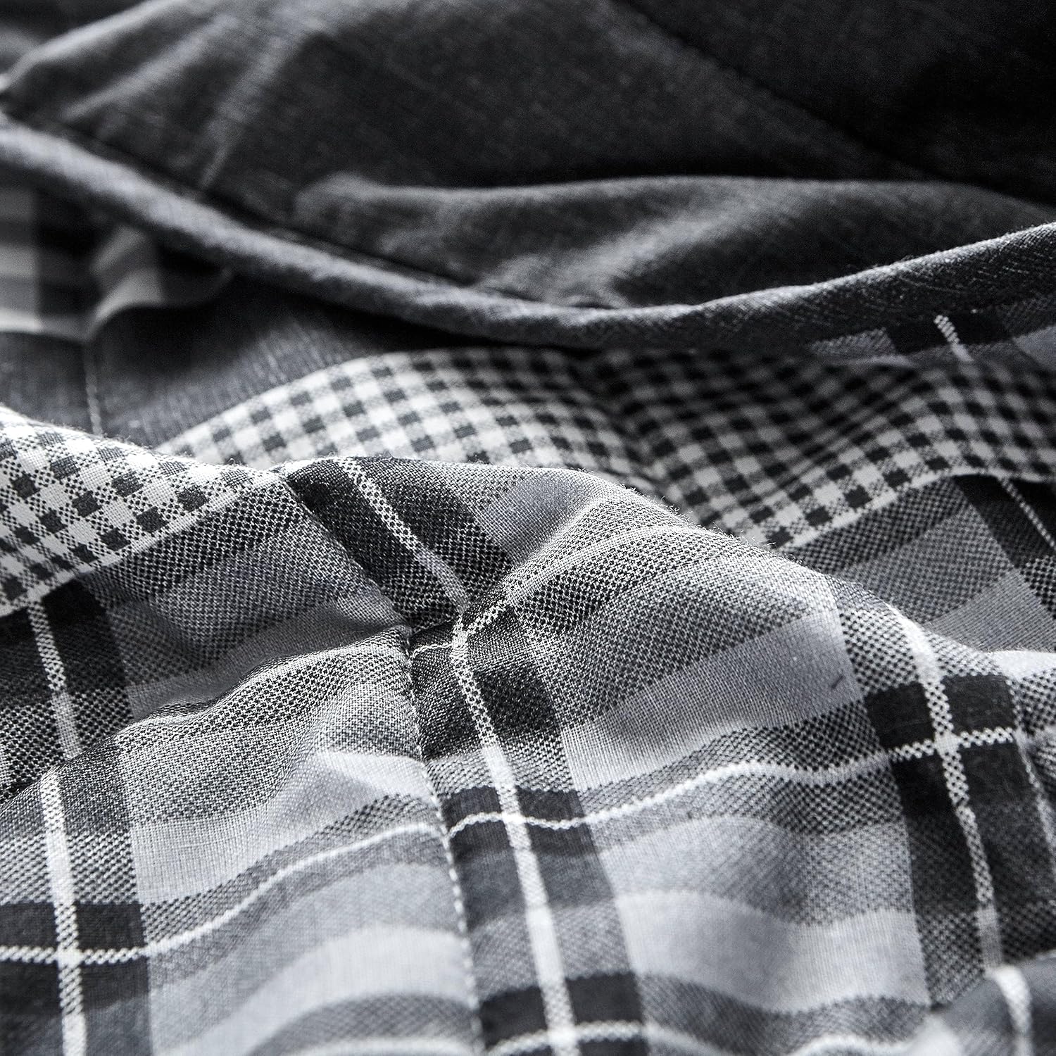 Nautica 100 Cotton Reversible Quilt Set 3-Piece Grey