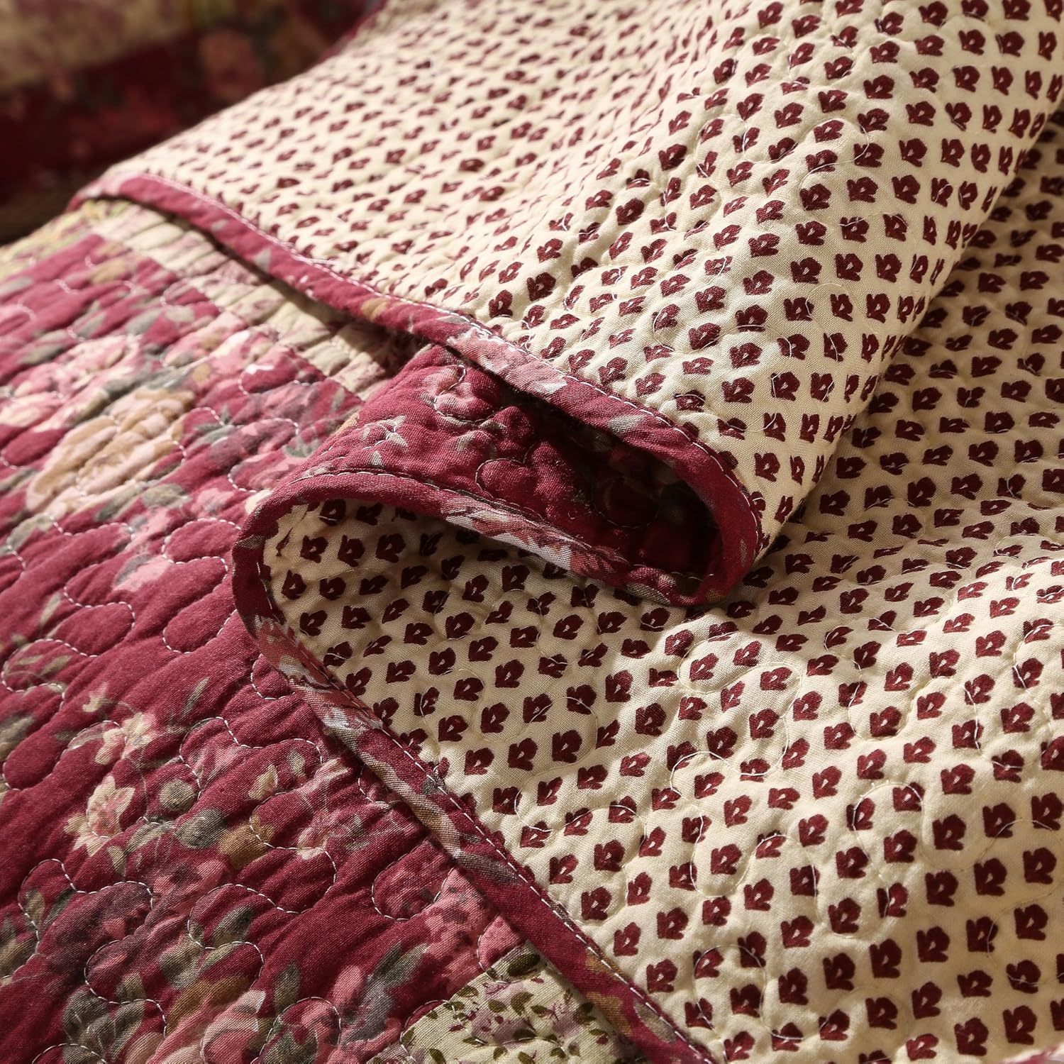 Tache Cotton Patchwork Country Farm Quilt Set Queen