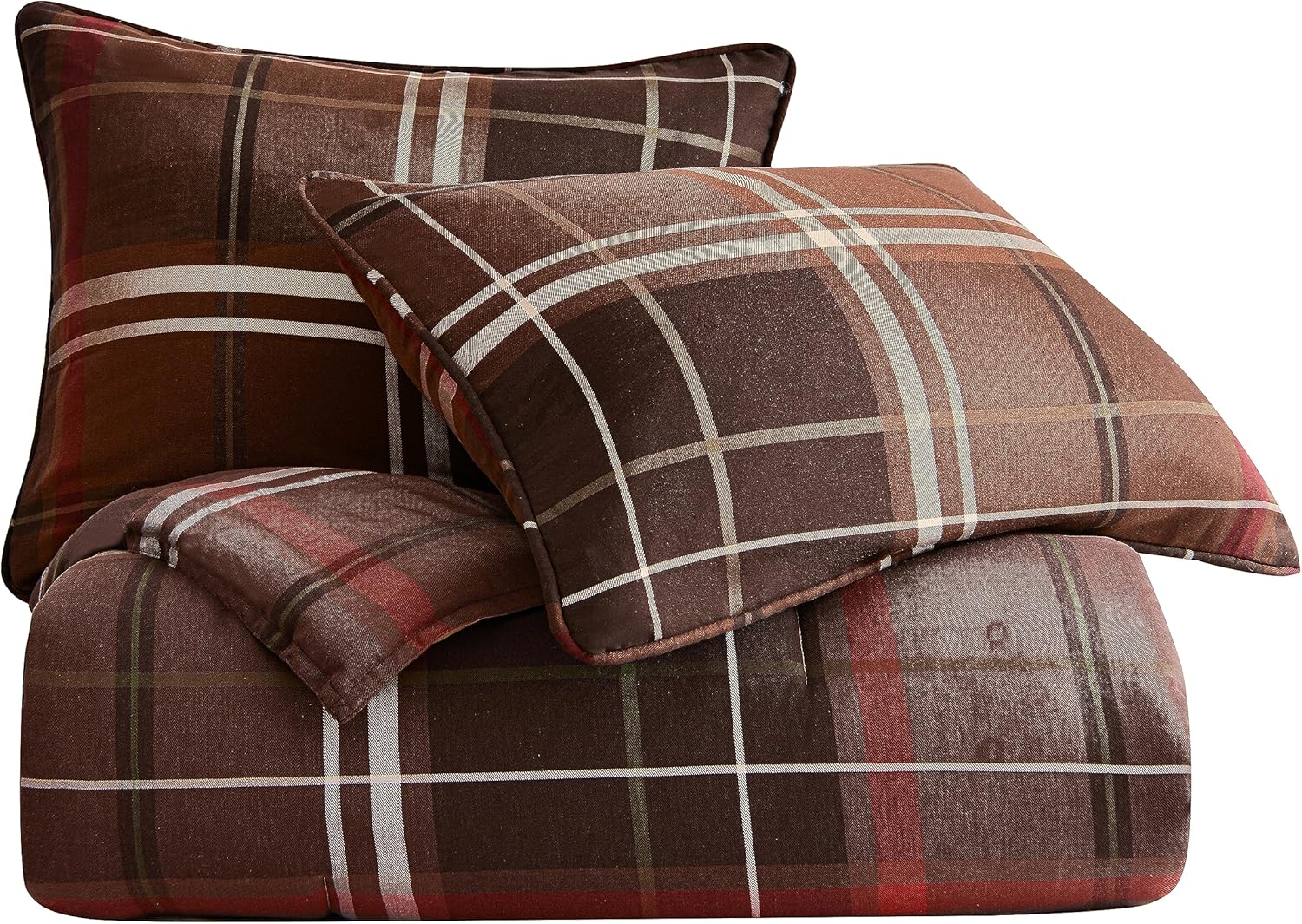 Paseo Road Jackson Rustic Plaid Super King Comforter Set