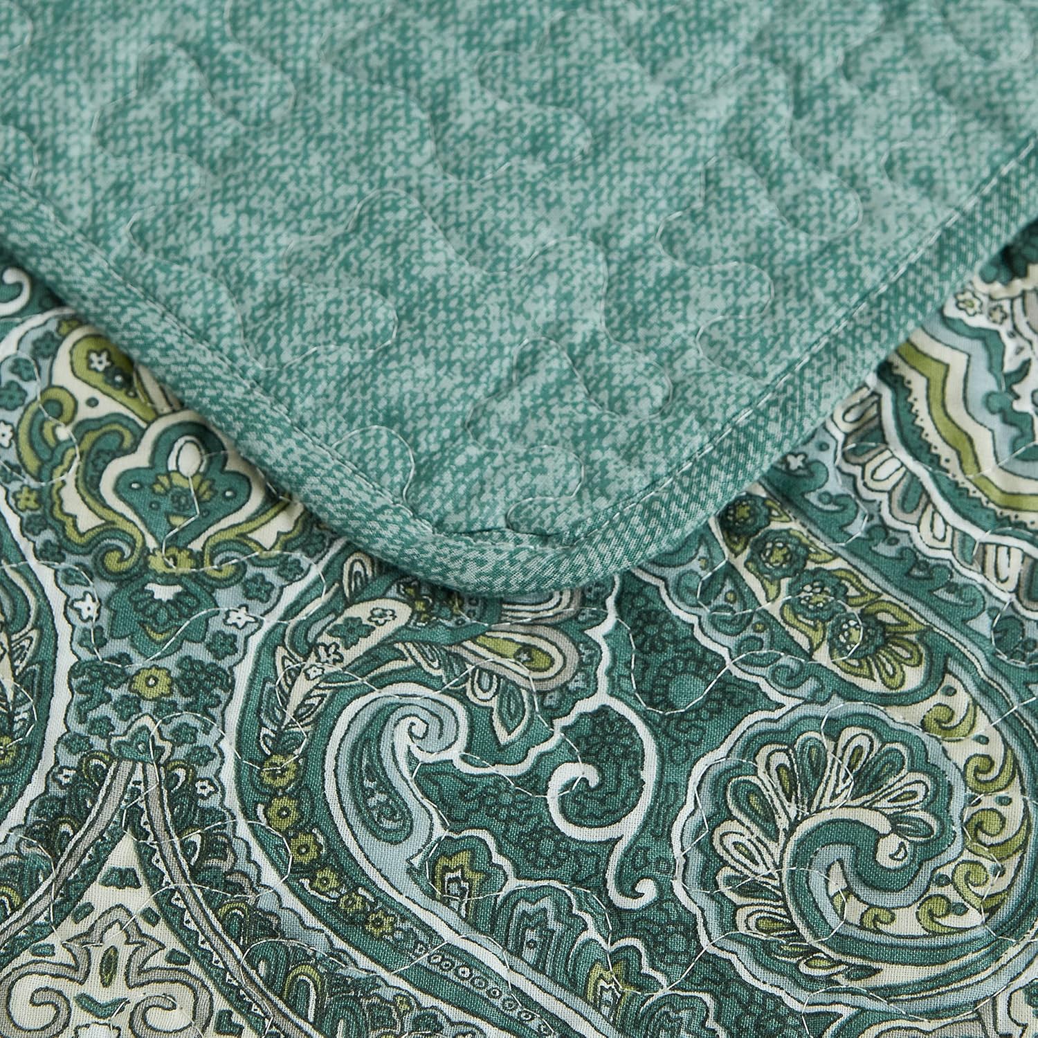 Tommy Bahama King Quilt Set in Turtle Cove Green